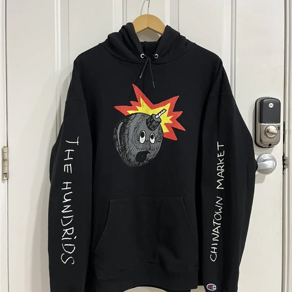 Chinatown Market X Hundreds Black Graphic Hoodie